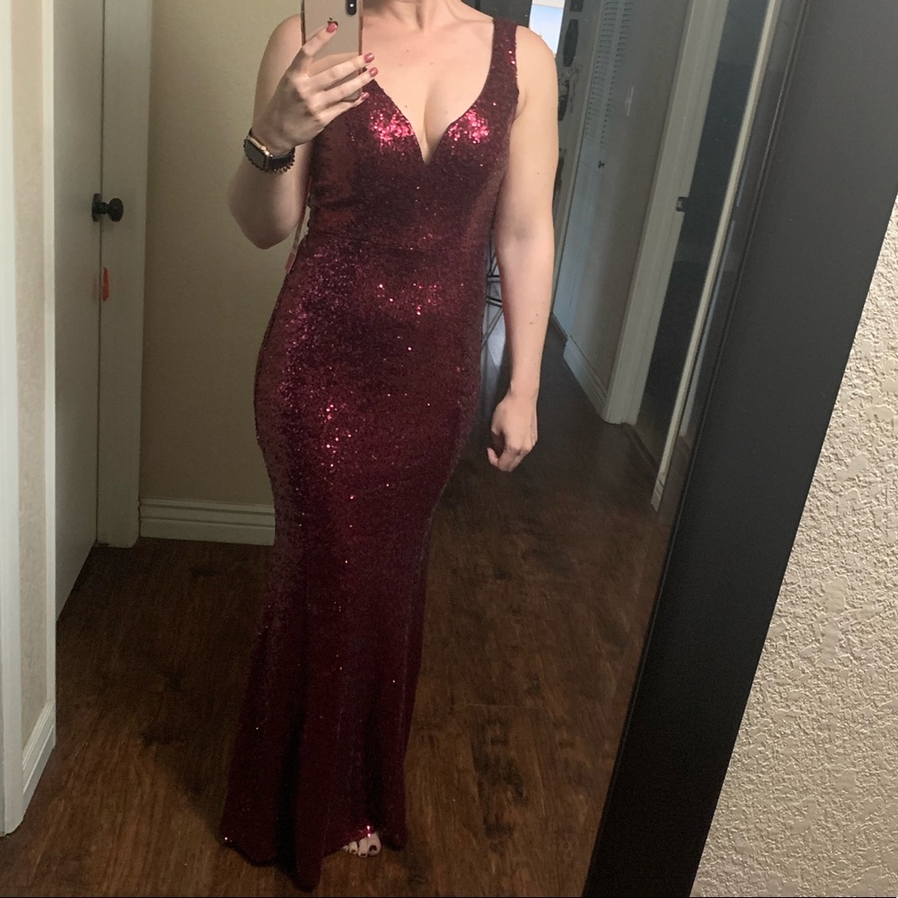 Sequin Fitted Gown